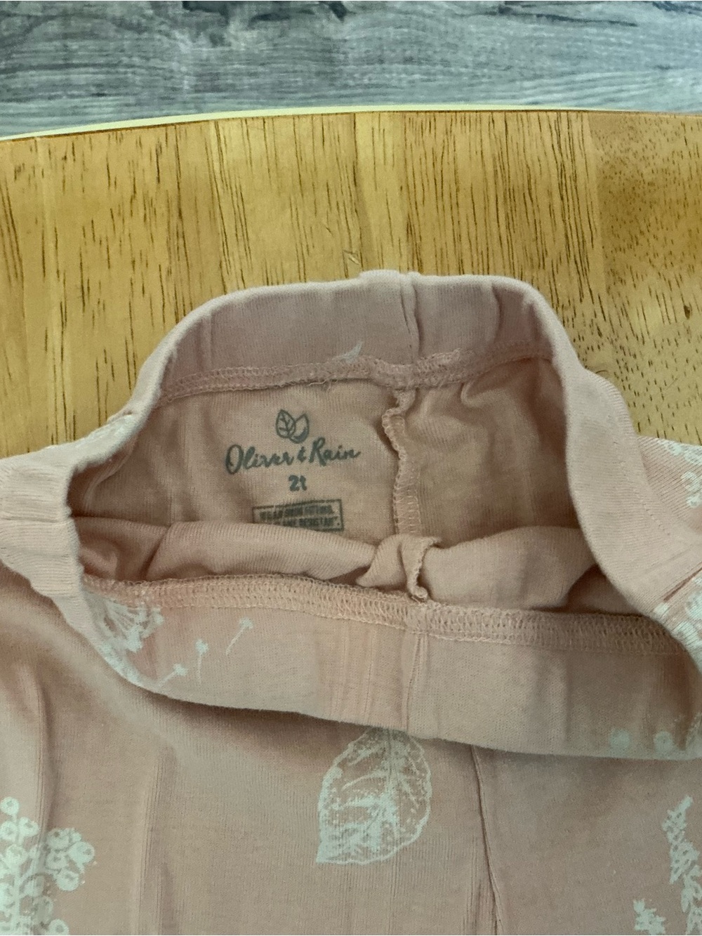 Oliver & Rain Baby Romper in Dusty Pink with White Floral